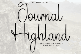 Journal Highland Font