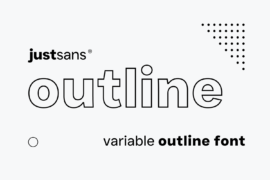 JUST Sans Outline Font Family