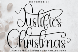 Justifies Christmas Font