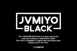 JVMIYOBLACK Font