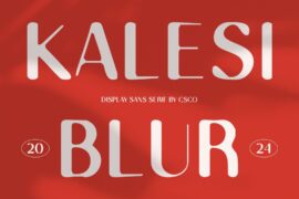 Kalesi Blur Demo Font