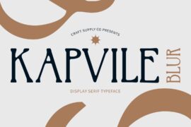 Kapvile Blur Demo Font