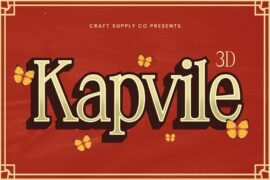 Kapvile Extrude Right Demo Font