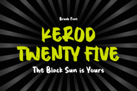 Kerod Twenty Five Font