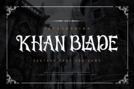 Khan Blade Trial Font