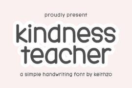 Kindness Teacher Font