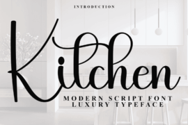 Kitchen Counter Font