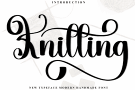 Knitting Font