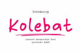 Kolebat Font