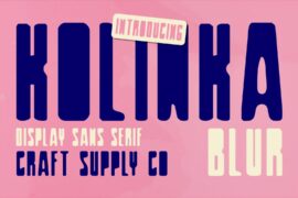 Kolinka Blur Demo Font
