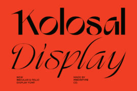 Kolosal Display DEMO Font Family