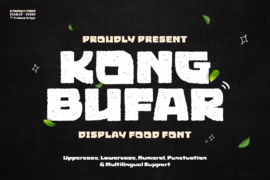 KONG BUFAR Trial Font
