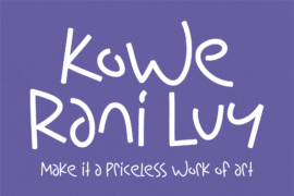 Kowe Rani Luy Font