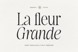 La Fleur Grande Personal Use On Font Family
