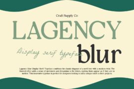 Lagency Blur Demo Font
