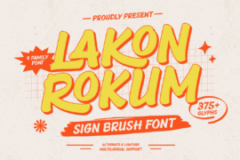 Lakon Rokum Trial Font
