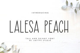 Lalesa Peach DEMO Font