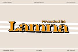 Lamna Rounded Extrude Right Demo Font