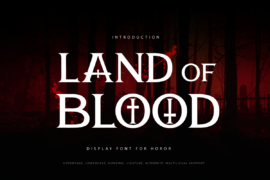 Land of Blood Trial Font