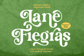 Lane Fiegras Demo Font
