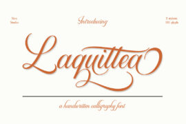 Laquittea Font Family
