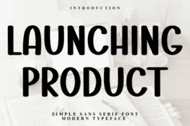 Launching Product Font