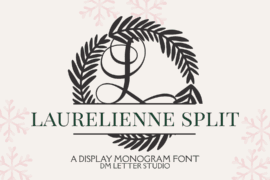 Laurelienne Split Monogram Font