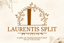 Laurentis Split Monogram Font