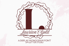 Laurion Split Monogram Font