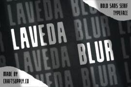 Laveda Blur Demo Font