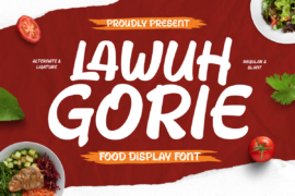 Lawuh Gorie Trial Font