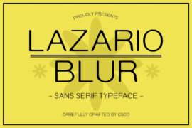 Lazario Blur Demo Font