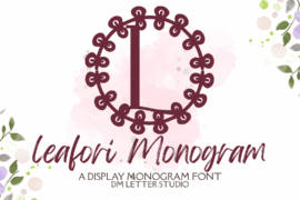 Leafori Monogram Font