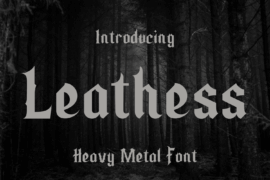 Leathess Font Family