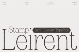 Leirent Stamp Demo Font