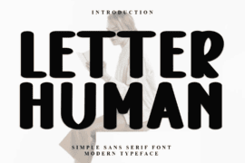 Letter Human Font