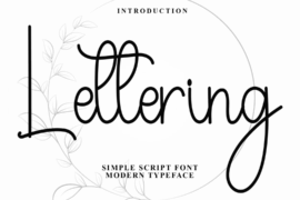 Lettering Vibes Font