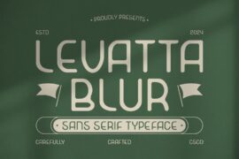 Levatta Blur Demo Font