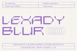 Lexady Blur Demo Font