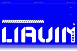 Liavin Blur Demo Font