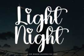 Light Night Font