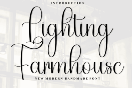 Lighting Farmhouse Font