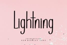 Lightning Font