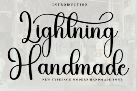 Lightning Handmade Font