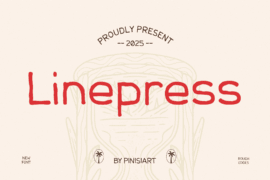 Linepress Font