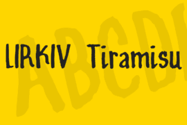 LIRKIV Tiramisu Font