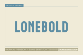 Lonebold Font