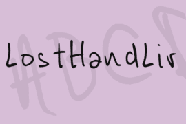 LostHandLir Font