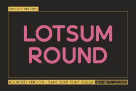 Lotsum Round Font