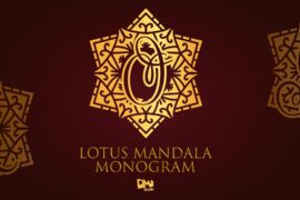 Lotus Mandala Monogram Font